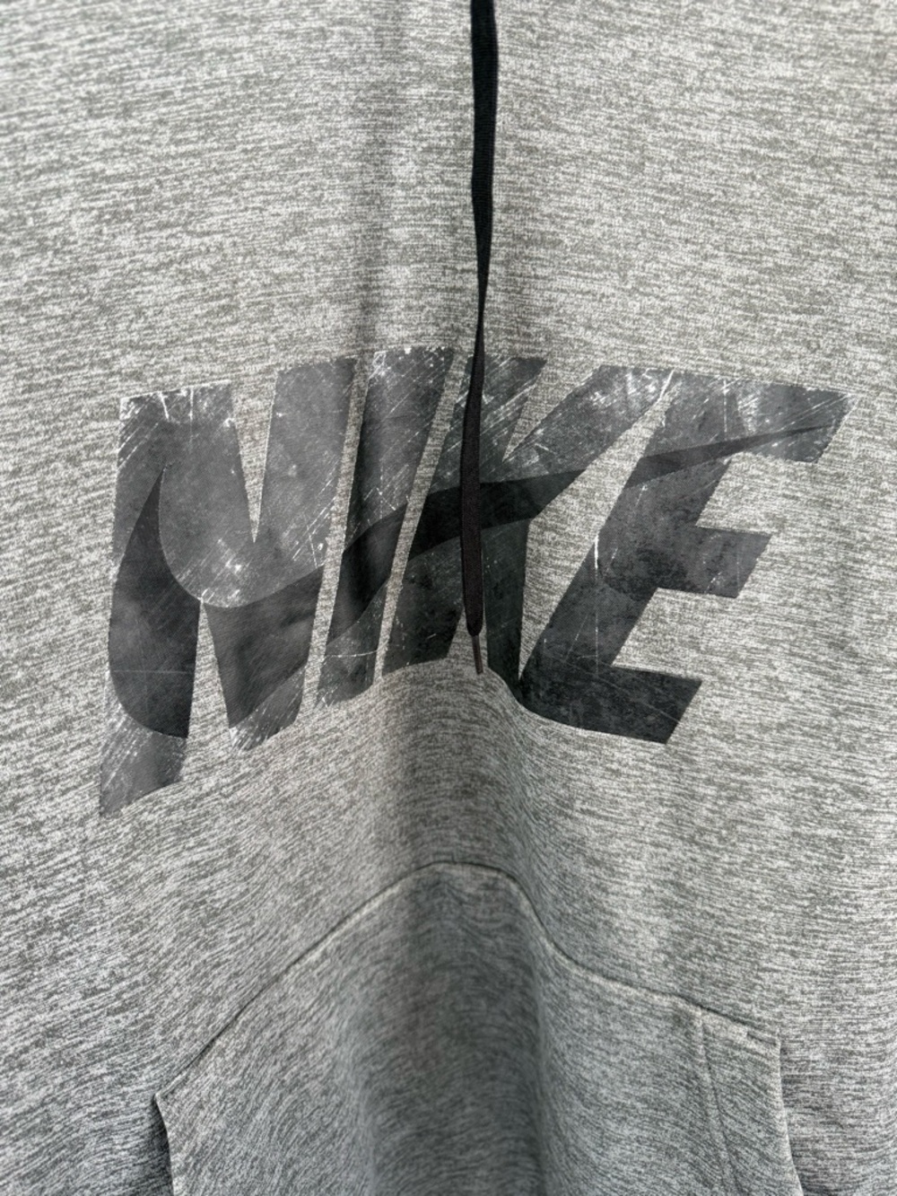 Nike Gray Crewneck Hoodie with Logo - Picture 2 of 7